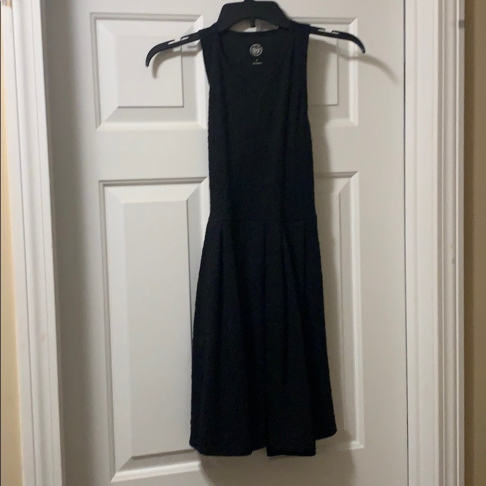 black textured dress